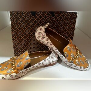 Tory Burch floral loafers size 11
